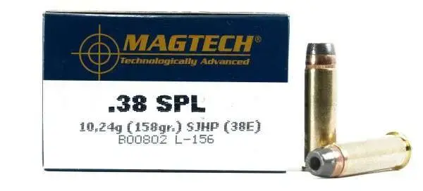Magtech 38E Range/Training 38 Special 158 gr Semi-Jacketed Hollow Point (SJHP) 50 Round Box