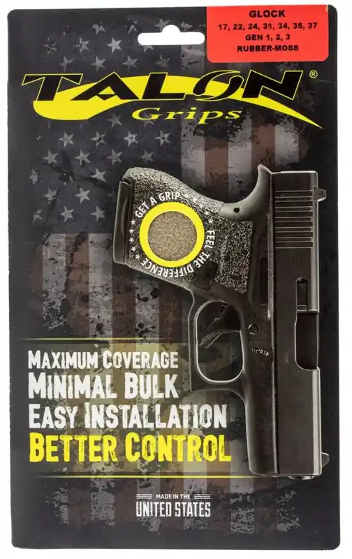 Talon Grips 103M Adhesive Grip Glock 17,22,24,31,34,35,37 Gen3 Textured Moss Rubber