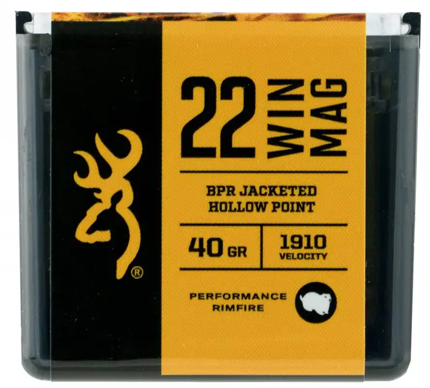 Browning Ammo B195122050 BPR 22 Mag 40 gr Jacketed Hollow Point (JHP) 50 Round Box