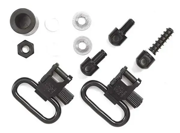 Uncle Mikes 12312 Shotgun Swivels QD Super Swivels Pumps And Autos 1" Quick Detach Black