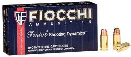 Fiocchi 32SJHP Shooting 32 Automatic Colt Pistol (ACP) 60 GR Semi-Jacketed Hollow Point 50 Round Box