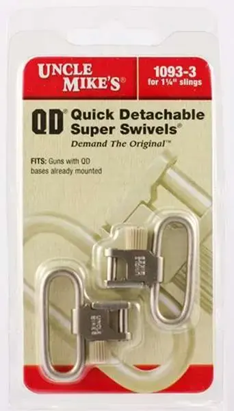 Uncle Mikes 10933 Standard Swivels QD Super Swivel with Tri-Lock 1.25" Nickel