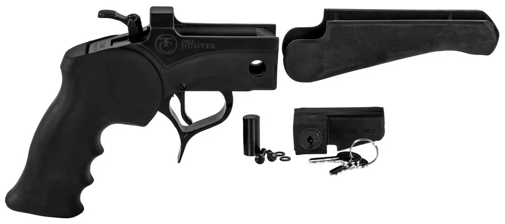 T/C Arms 08151920 Encore Pro Hunter Pistol Frame Multi-Caliber Pro Hunter Blued Steel, Black Rubber Grip