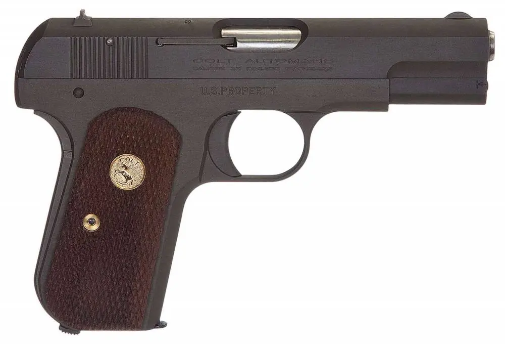 Colt by US Armament 1903P 1903 Hammerless 32 ACP 3.75" 8+1 Gray Parkerized Walnut Grip