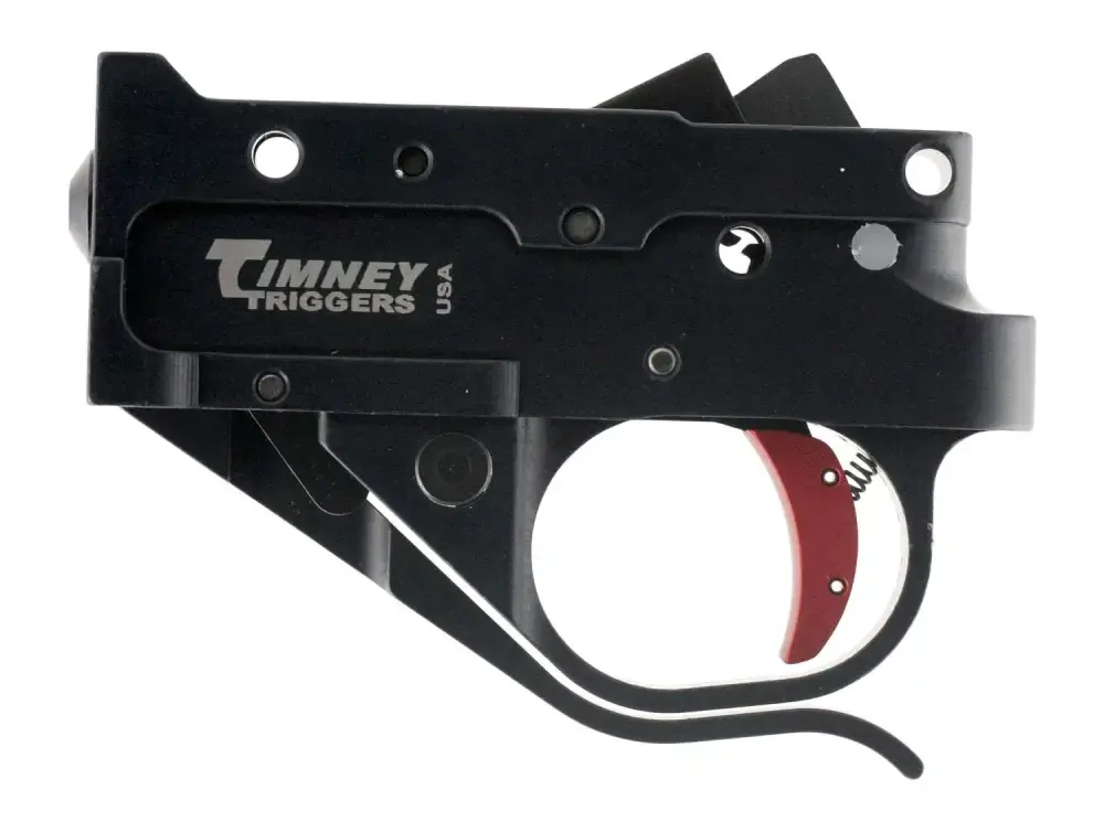 Timney Triggers 1022-2C Replacement Trigger Ruger 10/22 Single-Stage Curved 2.75 lbs Black/Red