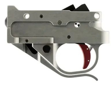 Timney Triggers 1022-2C-16 Replacement Trigger Ruger 10/22 Single-Stage Curved 2.75 lbs Silver/Red