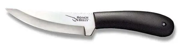 Cold Steel 20RBC Roach Belly 4.50" Trailing Point Serrated 4116 Stainless Steel Polypropylene Black Handle Fixed