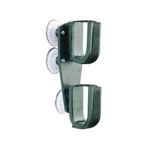 Rugged Gear 10020 Suction Cup Gun Rack Black Metal Universal