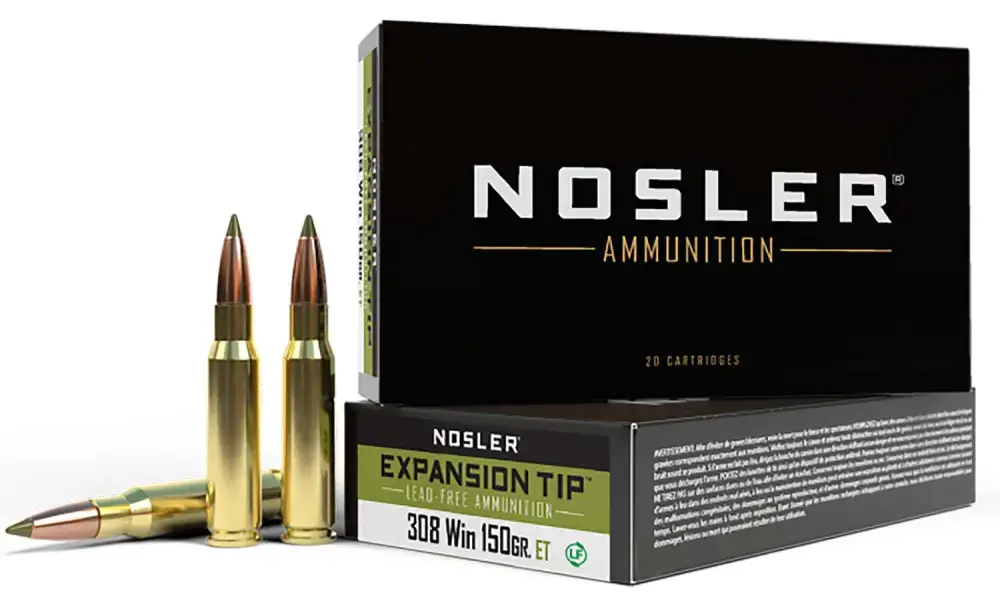 Nosler 40034 E-Tip 308 Win 150 gr E-Tip Lead-Free 20 Round Box