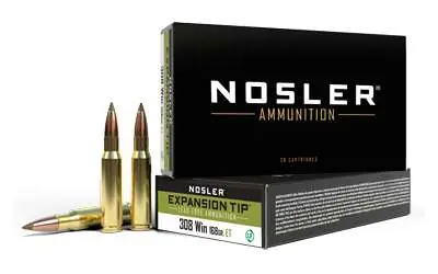 Nosler 40035 E-Tip 308 Win 168 gr E-Tip Lead-Free 20 Round Box
