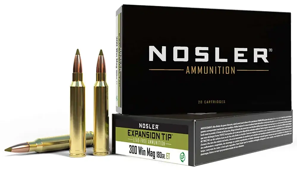 Nosler 40038 E-Tip 300 Win Mag 180 gr E-Tip Lead-Free 20 Round Box
