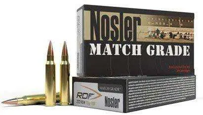 Nosler 60130 Match Grade RDF 223 Rem 70 gr Hollow Point Boat Tail (HPBT) 20 Round Box
