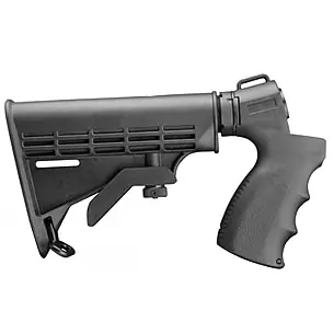 Aim Sports APGSM500 Mossberg Shotgun Stock 6 Position w/Pistol Grip Black Synthetic for Mossberg 500