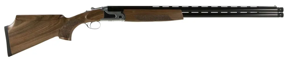 CZ 06490 SCTP Southpaw Sterling 12 Gauge 28" 2 3" Satin/Gloss Chrome Fixed w/Adjustable Comb Stock Turkish Walnut Right Hand