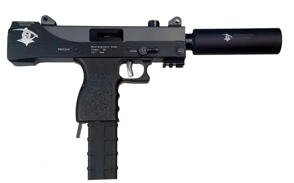 MasterPiece Arms 30TGR Defender Top Cocking 9mm Luger 5.50" 30+1 Black Cerakote