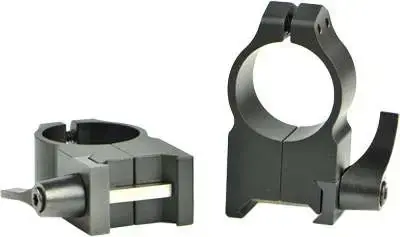 Warne 203LM Maxima Quick Detach Picatinny/Weaver 1" X-High Black Matte