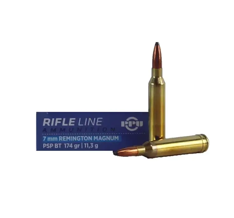 PPU PP7RM2 Standard Rifle 7mm Rem Mag 174 gr Pointed Soft Point (PSP) 20 Round Box
