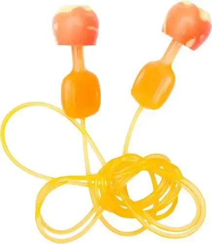 Howard Leight R02237 TrustFit Pod Corded Earplugs Foam 28 dB Orange 3 Pair