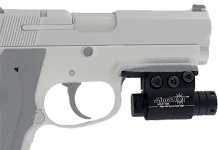 Aimshot KT6132 Classic Laser Red Laser 5mW Pistol with Rail 632 nm Wavelength Black Matte Anodized