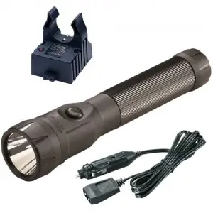 Streamlight 76112 PolyStinger 485/240/121 Lumens C4 LED Polymer Black 3 Cell Sub-C NiCd 3.6V with 12V DC Smart Charger