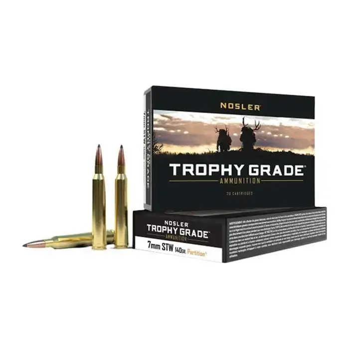 Nosler 60046 Trophy Grade 7mm STW 140 gr Partition (PT) 20 Round Box