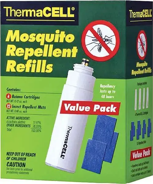 Thermacell R4 Repellent Refill Odorless 4 Fuel Cartridges/12 Mats