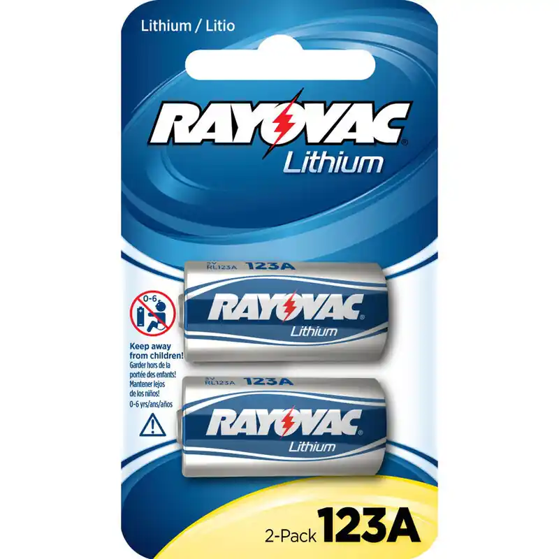 Rayovac RL123A2 CR123A Lithium CR123A 3V Lithium Stick 2