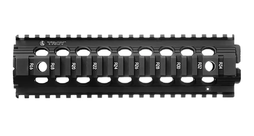 Troy Ind SRAIMRFD9BT00 Drop In Accessory Rail AR-15 Black Hardcoat Anodized Aluminum