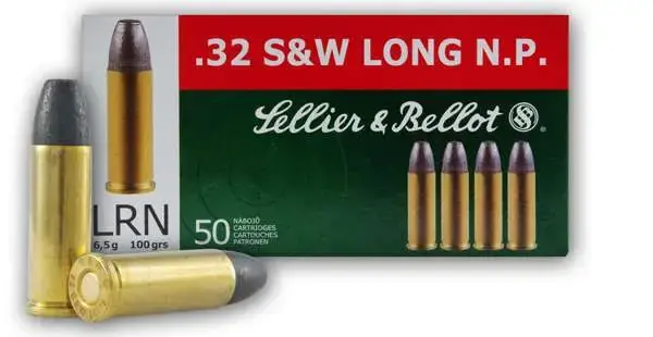 Sellier & Bellot SB32SWLA Handgun 32 S&W Long 100 gr Lead Round Nose (LRN) 50 Round Box