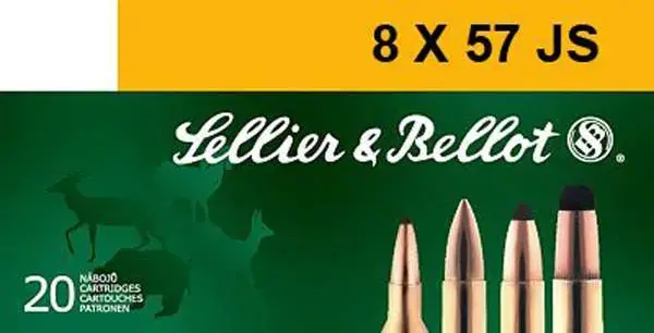 Sellier & Bellot SB857JSA Rifle 8x57mm JS 196 gr Full Metal Jacket (FMJ) 20 Round Box