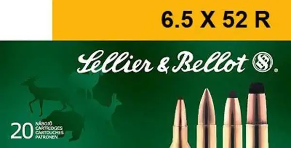 Sellier & Bellot SB6552RA Rifle 6.5x52mmR 117 gr Soft Point (SP) 20 Round Box