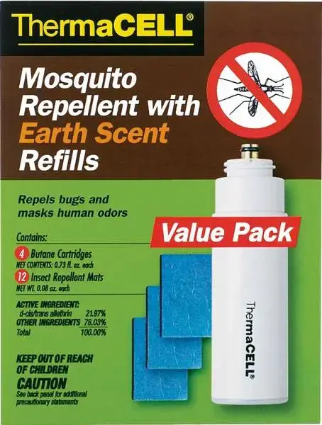 Thermacell E4 Repellent Refill Earth 4 Fuel Cartridges/12 Mats