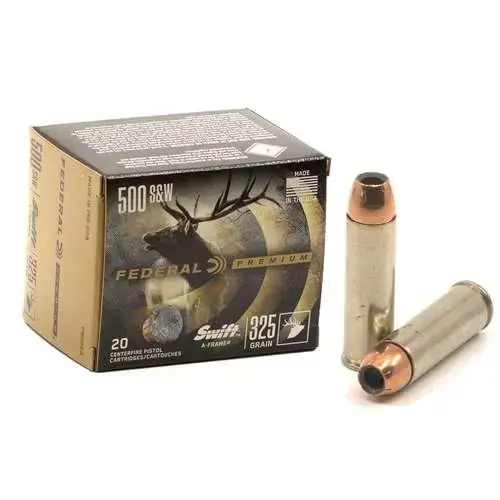 Federal P500SA Premium 500 S&W Mag 325 gr Swift A-Frame (SWFR) 20 Round Box