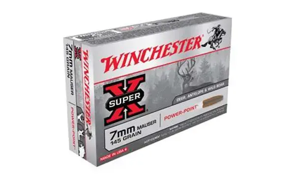 Winchester Ammo X7MM1 Super-X 7mm Mauser 145 gr Power-Point (PP) 20 Round Box