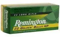 Remington Ammunition 1622 Golden Bullet 22 LR 36 gr Plated Hollow Point 50 Round Box