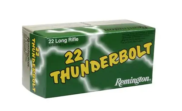 Remington Ammunition TB22A Thunderbolt 22 LR 40 gr Round Nose (RN) 50 Round Box
