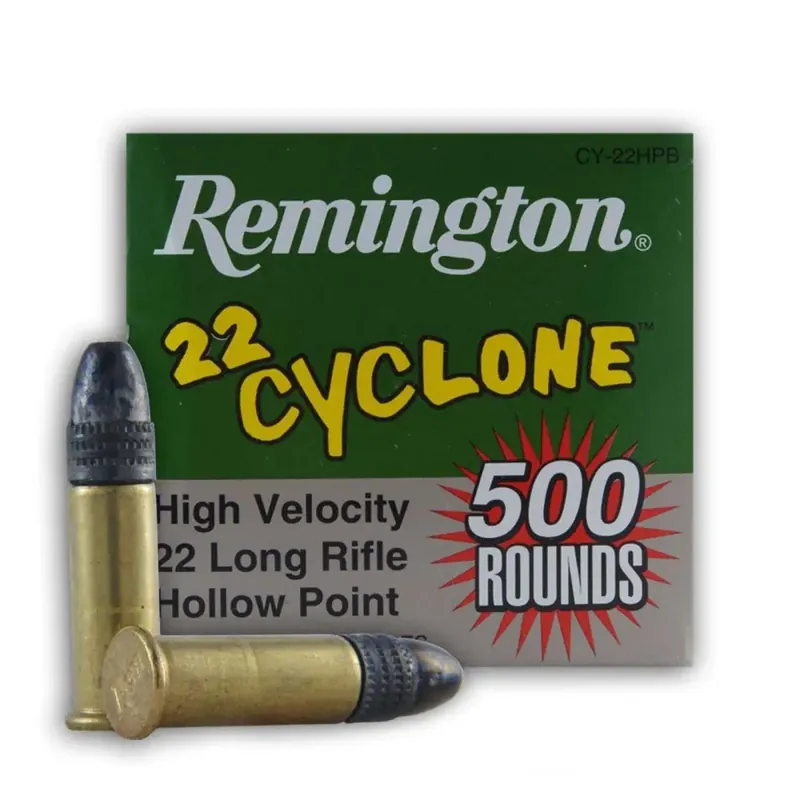 Remington Ammunition CY22HP Cyclone 22 LR 36 gr Hollow Point (HP) 50 Round Box