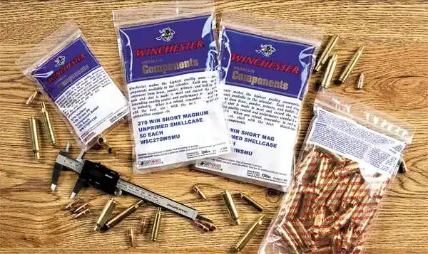 Winchester Ammo WSC270WSMU 270 WSM Rifle Brass 50 Per Bag