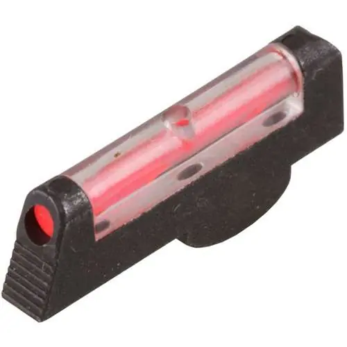 Hiviz SW1002R Overmolded Front Sight S&W Revolver w/2.5" Barrel Fiber Optic Red Front Black Steel Frame