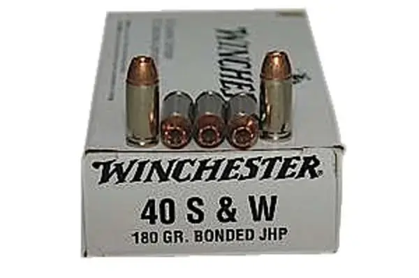 Winchester Ammo Q4369 Best Value 40 S&W 180 gr Bonded Jacket Hollow Point 50 Round Box