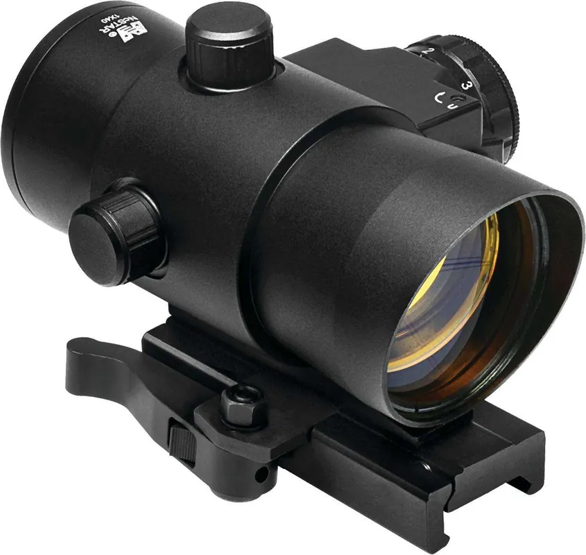NCStar DLB140R Red Dot 1x 40mm Obj 3 MOA Illuminated Red Dot Black Anodized CR2032 Lithium (3)