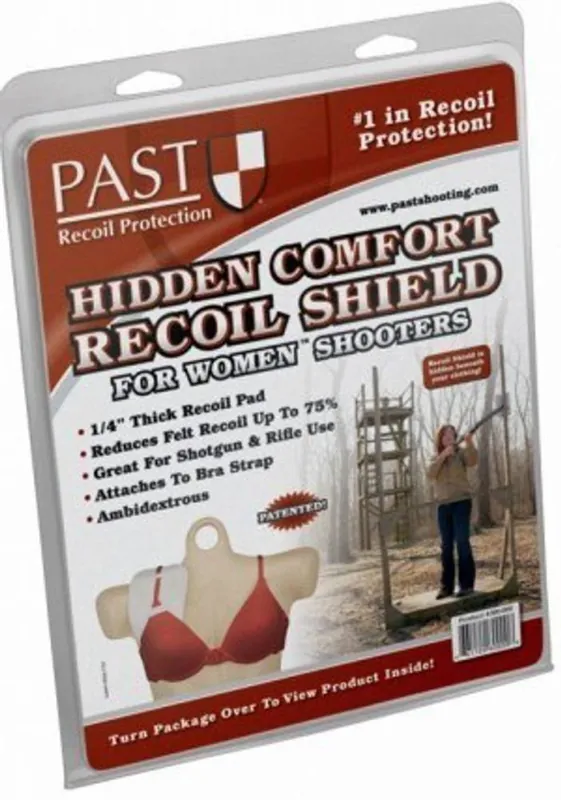 Caldwell 360000 Hidden Comfort For Women Recoil Shield White Cotton Blend Ambidextrous Hand