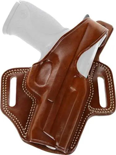 Galco FL104 Fletch High Ride Tan Leather Belt S&W L Frame Right Hand