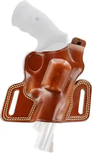 Galco SIL114 Silhouette High Ride Belt 4" S&W K Frame Leather Tan