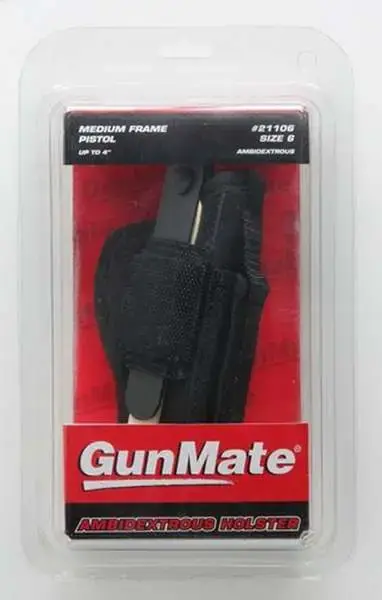 Uncle Mikes 21106 Gun Mate Black Synthetic Hip Up to 4" Barrel Medium Frame Pistol Ambidextrous Hand