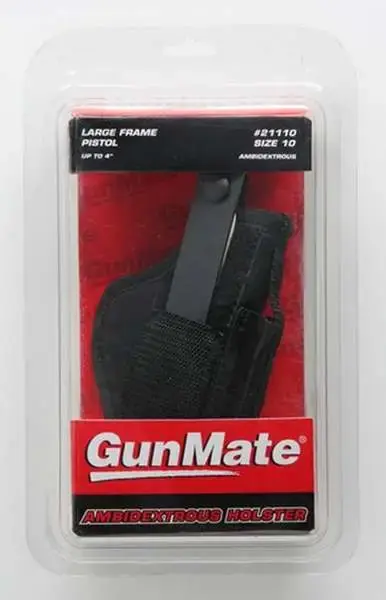 Uncle Mikes 21110 Gun Mate Black Synthetic Hip Up to 4" Barrel Large Frame Pistol Ambidextrous Hand