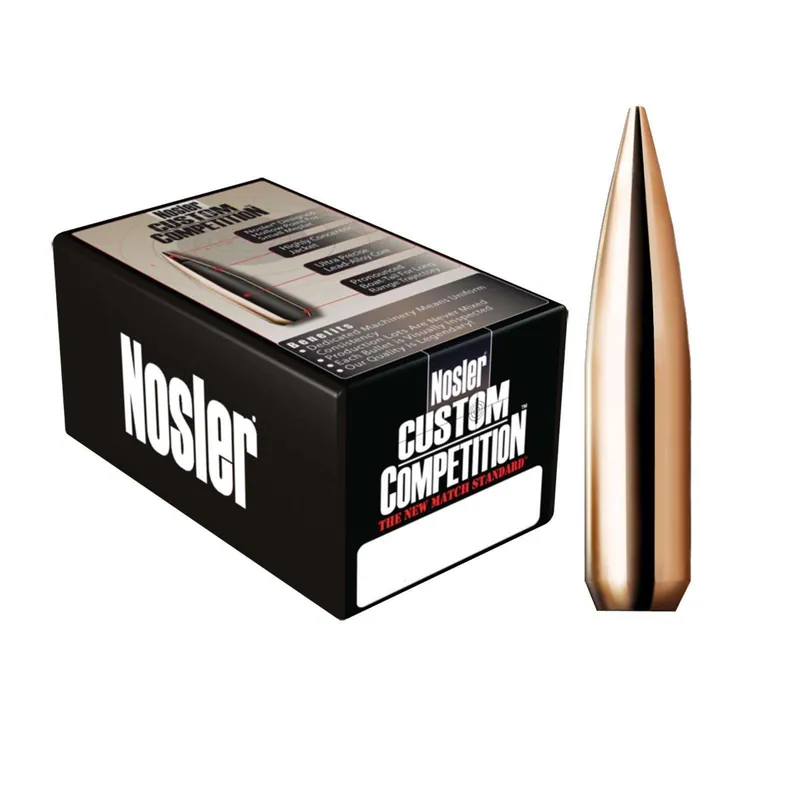 Nosler 49742 Custom Competition 6mm .243 107 gr Hollow Point Boat Tail (HPBT) 100 Per Box