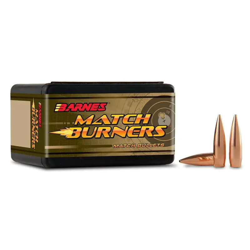 Barnes Bullets 30162 Match Burners .22 Cal .224 69 gr Match Burners Boat Tail 100 Per Box