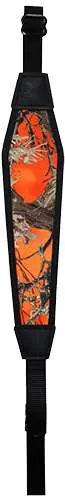 Grovtec US Inc GTSL32 Padded Sling with 1" Swivels 1" W x 48" L Adjustable TrueTimber Blaze Orange Nylon for Rifle/Shotgun