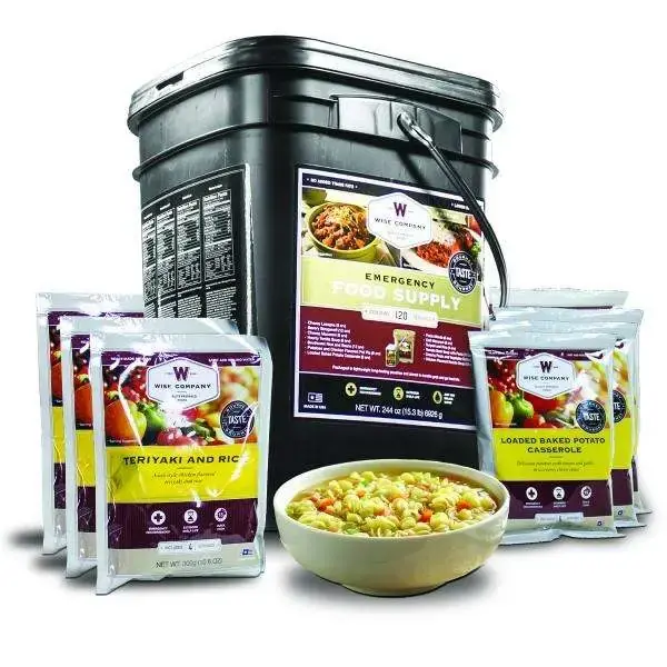 Wise Foods 01120 Grab N Go Bucket Freeze Dried Entrees 120 Servings Per Bucket